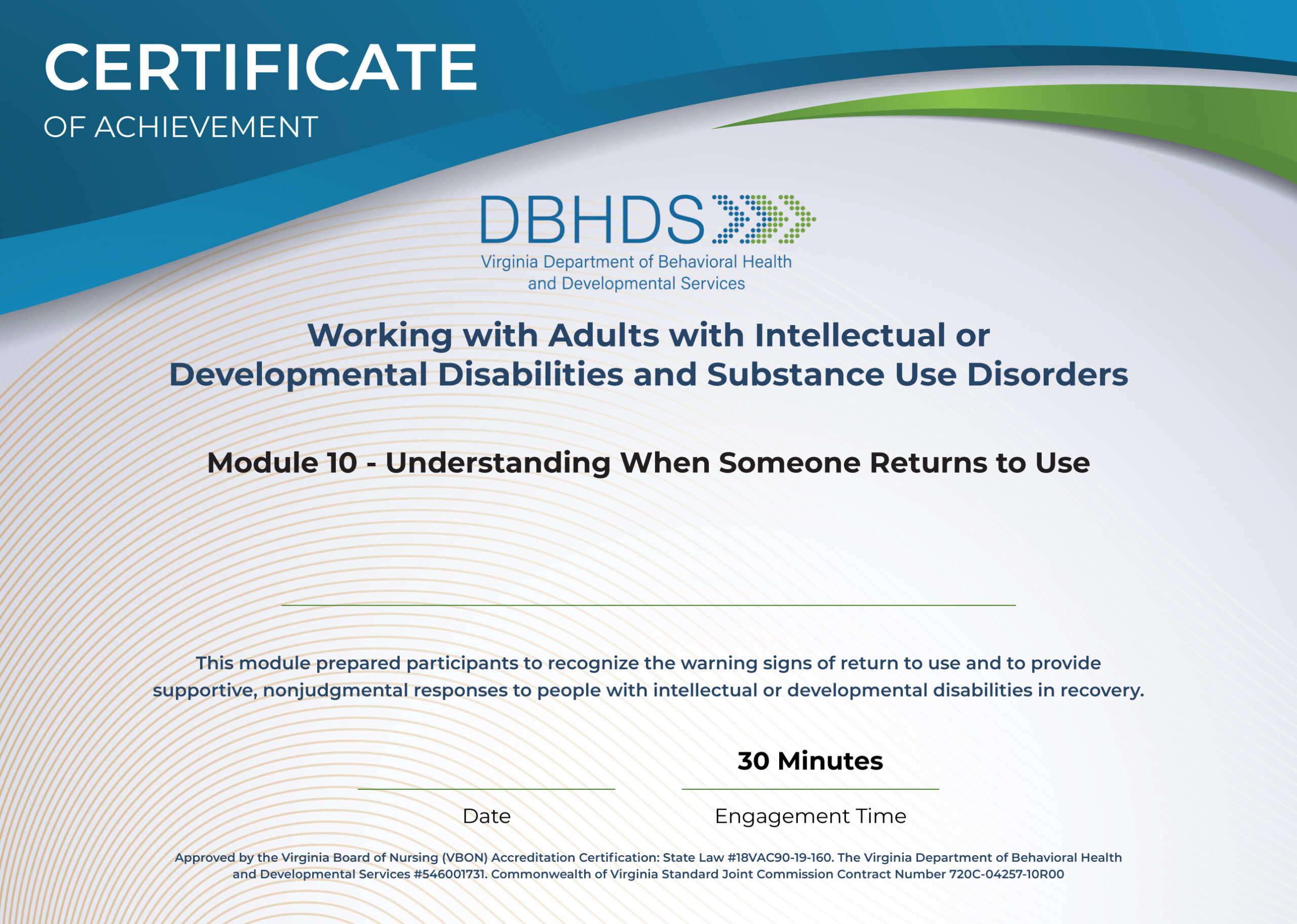 Understanding When Someone Returns to Use Understanding When Someone Returns to Use