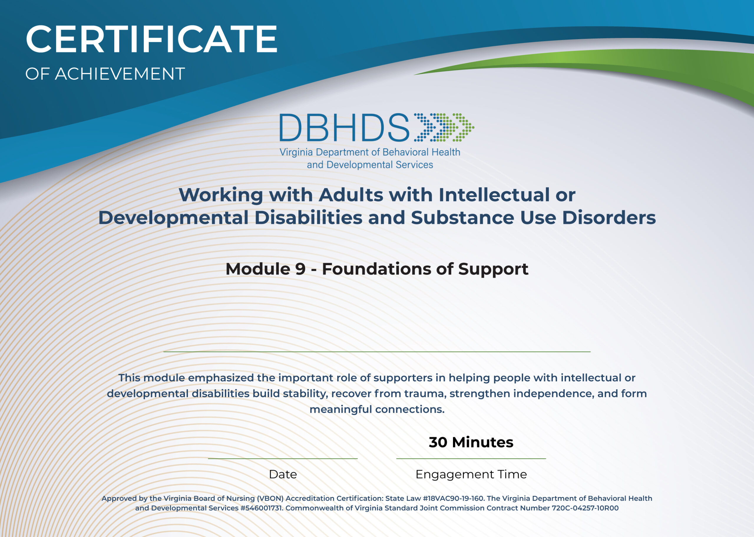 Foundations of Support