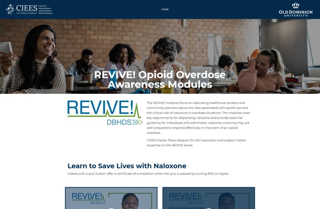Revive Training-Reimagined awareness module page screenshot